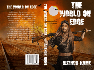 On Edge: Ready Made Book Cover: Zombie apocalypse, dystopian fight back, biker girl hero? Action & adventure artwork helps tell your story. Help to upload.