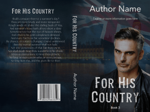 For His Country: Ready Made Book Cover: Espionage action adventure. British secret agent protects the Houses Of Parliament: Help to upload.