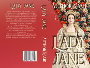 Lady Jane: Premade Book Cover. Portrait of a 16th century regal Tudor woman. Suitable for romance, drama, historical fiction. 