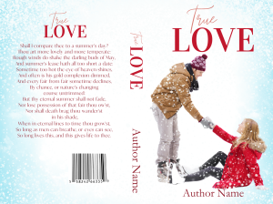 couple in their thirties ice skating premade book cover