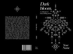 Dark Bloom: Premade Book Cover: Abstract design for Sci-Fi Dystopian Mystery Futuristic. Self-publishing authors, help to upload your novel. BookSelf UK