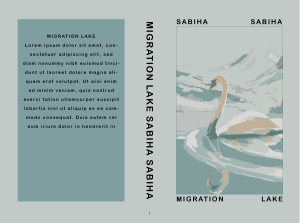 Migration Lake: Ready Made Book Cover: Serenity is a swan on a lake. Divinely illustrated imagery will set this cover apart from all the rest. BookSelf UK