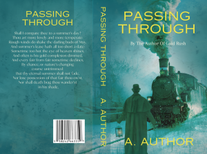 Passing Through: Premade Fiction Book Cover: 19th to 20th century gothic thriller or mystery fiction depicting a warden awaiting a steam train. BookSelf UK