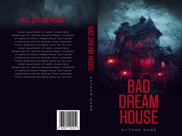 horror premade book cover - haunting of hill house